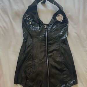 Spirit Halloween Black Mini Dress Police Officer Costume